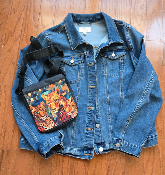 Shoulder Bag-Cheetah Family Shoulder Bag-Cheetah Family