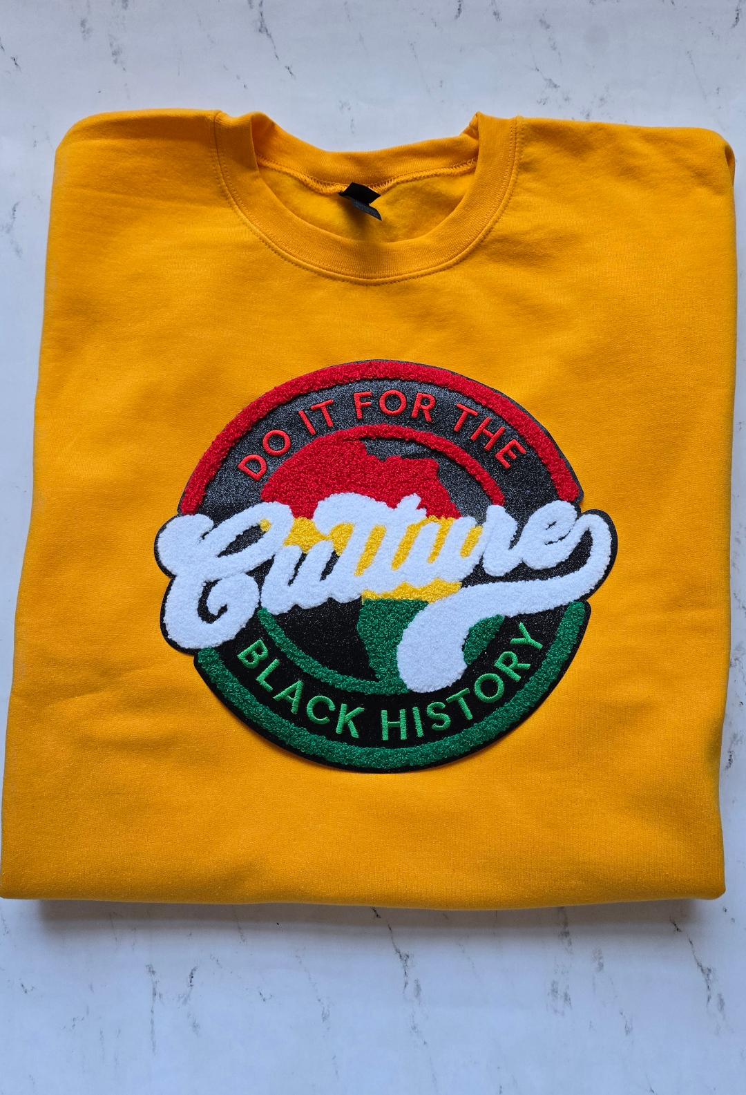 Do It For The Culture Chenille Patch Sweatshirt