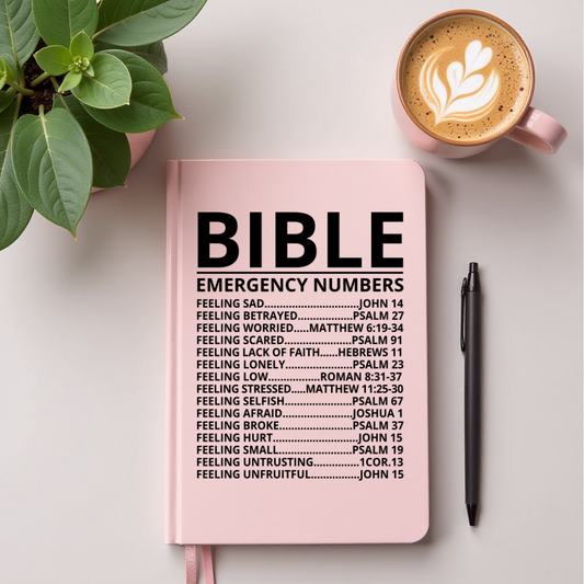 "Bible Emergency Numbers" Journal/Notebook "Bible Emergency Numbers" Journal/Notebook