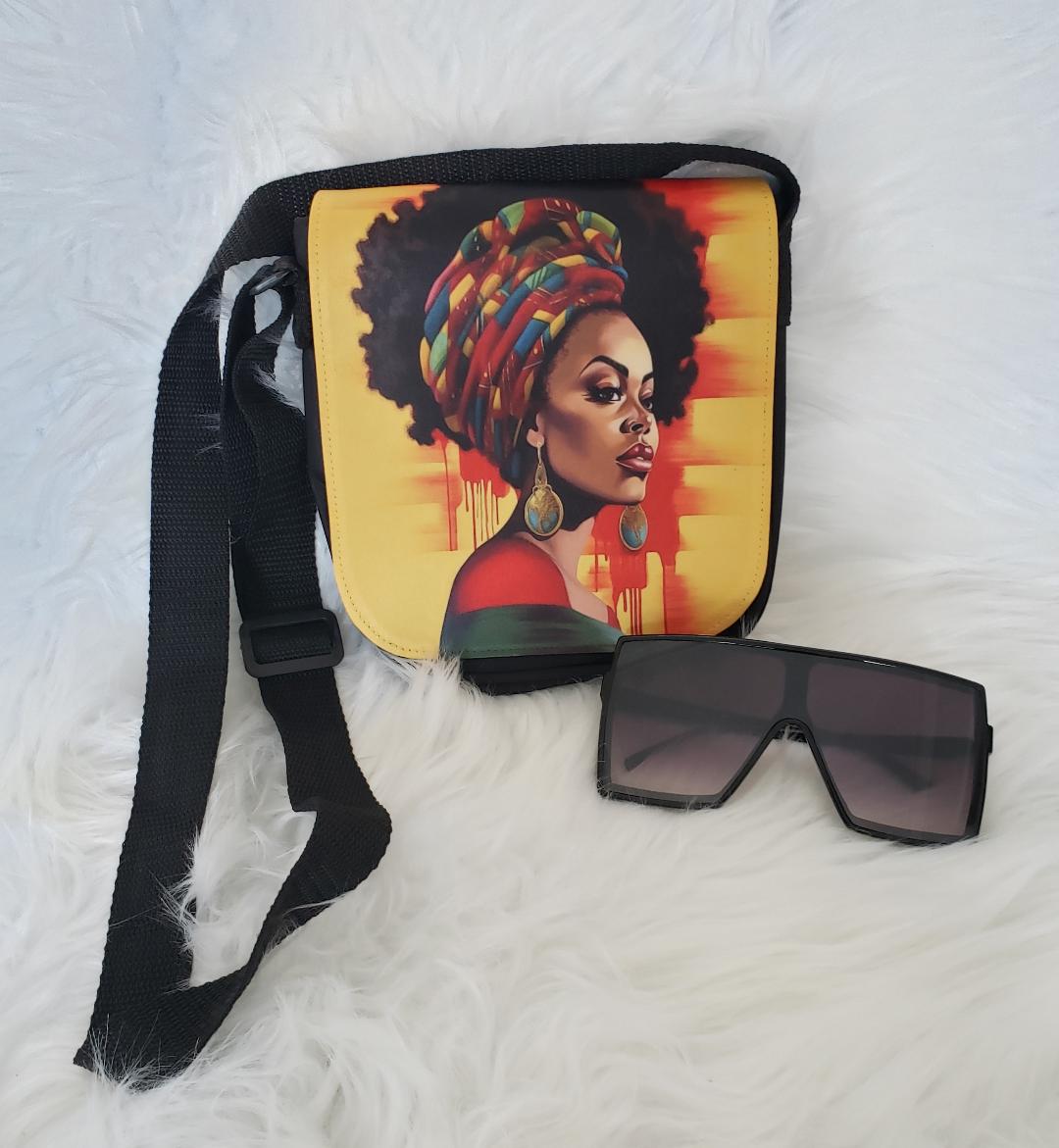 Shoulder Bag-Afro Beauty
