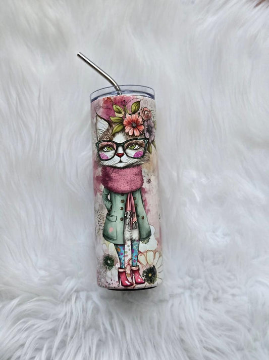 Whimsical Cat Tumbler Whimsical Cat Tumbler