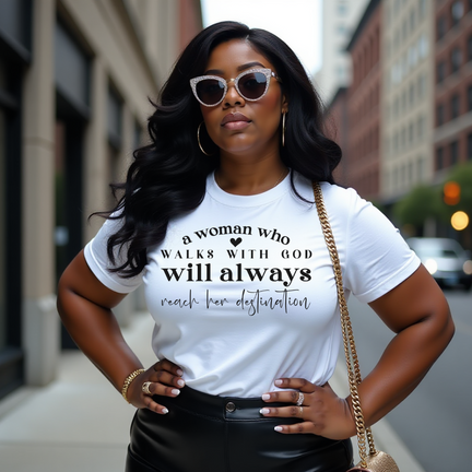 A woman who walks with God Tee