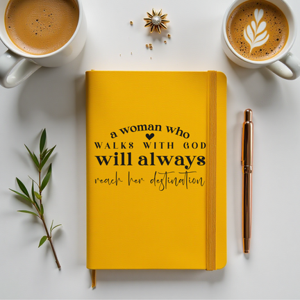 "A woman who walks with God" Journal/Notebook