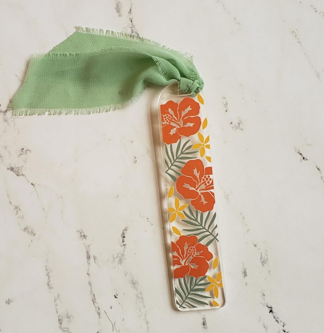 "Floral" Acrylic Bookmark