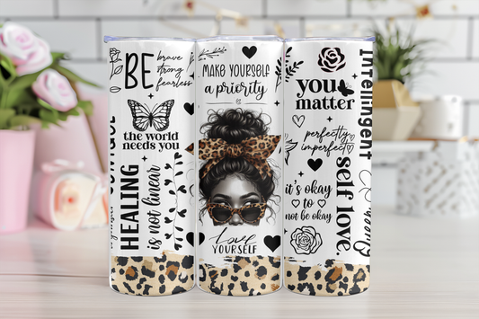 Love Yourself Affirmation Tumbler