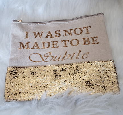 Makeup bag-Glitter Bottom