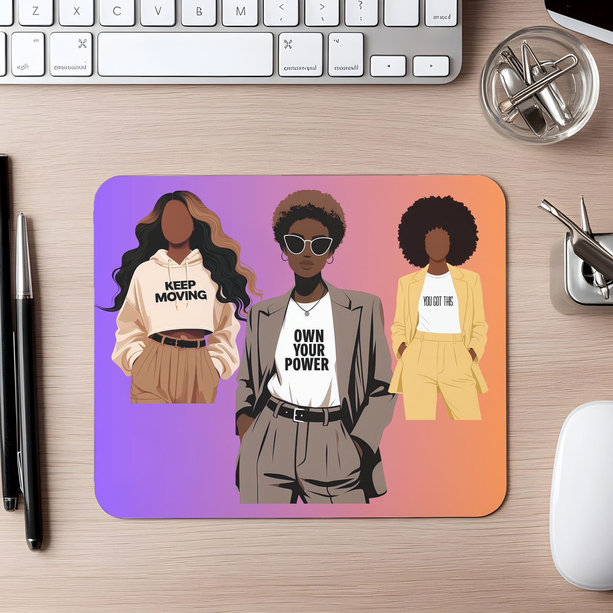 Own Your Power Faceless Beauty Empowerment Mousepad