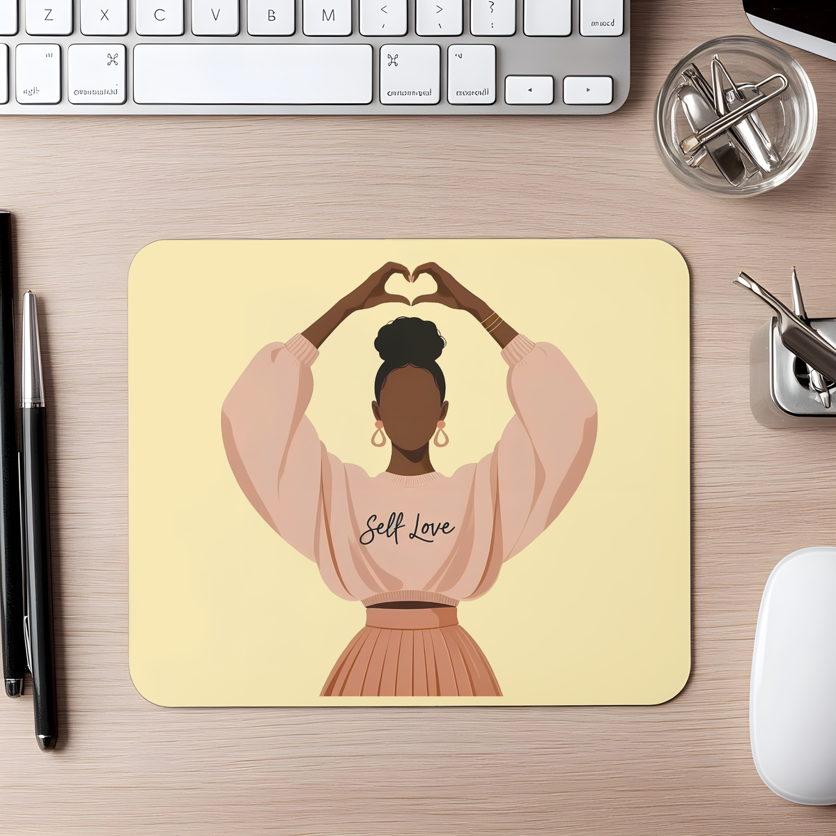 Self Love Faceless Beauty Inspirational Mousepad