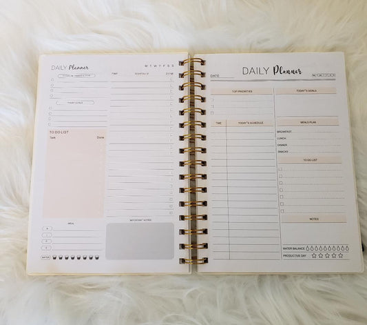 Simply Stated Spiral Undated Planner
