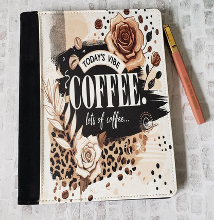 Today's Vibe Coffee Portfolio Notepad Cover