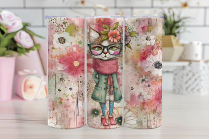 Whimsical Cat Tumbler